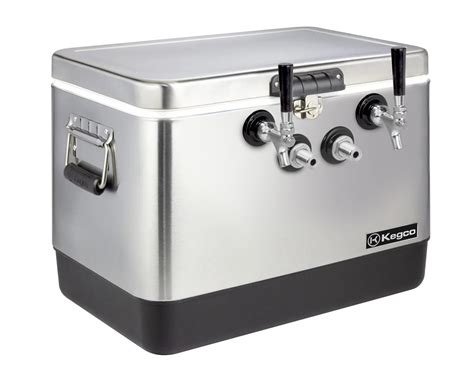 Kegco Jockey Box, 2 Tap, Stainless Steel 